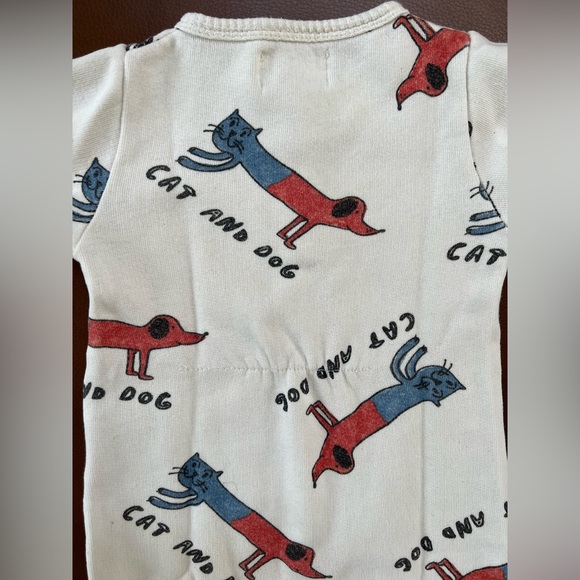 Bobo Choses Cats and Dogs Playsuit (6-12 mos) - Picture 5 of 8